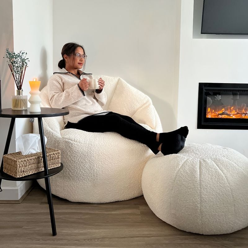 Cinema Chair Adult Bean Bag - Snug Boucle