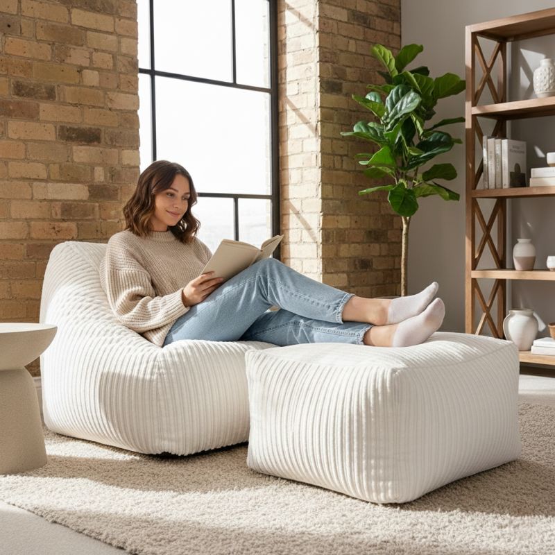 Jumbo Cord Large Snuggle Chair