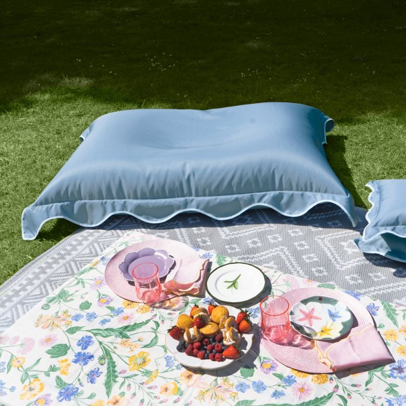 Scalloped Squashy Squarbie Giant Adult Bean Bag - Water Resistant