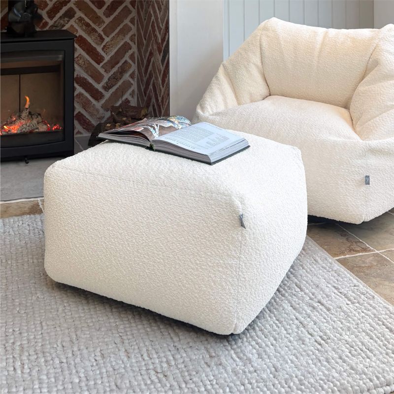 Snug Boucle Ottoman Beanbag