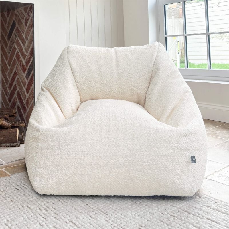 Snug Boucle Large Snuggle Chair - Oat