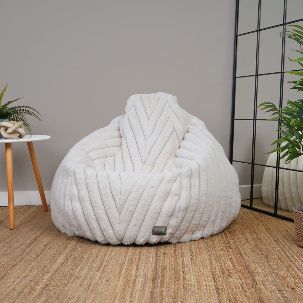 Serenity Slouchbag Adult Beanbag - Ribbed Faux Fur