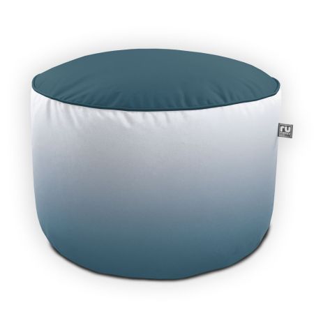 Printed Indoor/Outdoor Pouffe - Blue Gradient