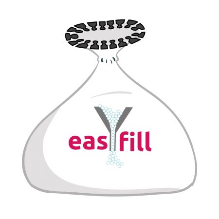 easYfill liner enables you to transfer and store your bead while you wash your cover 