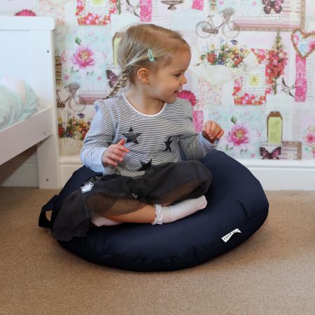 Navy Indoor/Outdoor Kids Smarty Cushion Beanbag