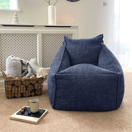 Weave Snug Beanbag Chair - Marine Blue