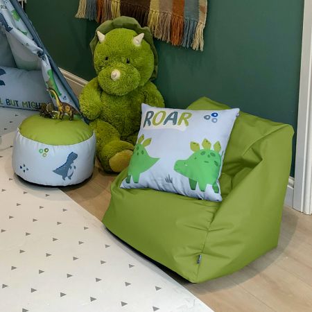 Indoor/Outdoor Kids Snuggle Chair - Olive Green