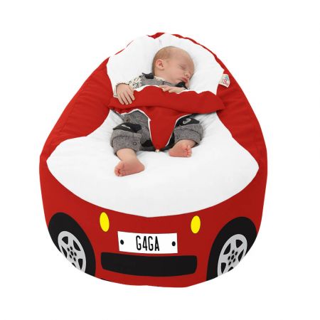 Racing Car Gaga Plus Baby to Junior Beanbag In Red