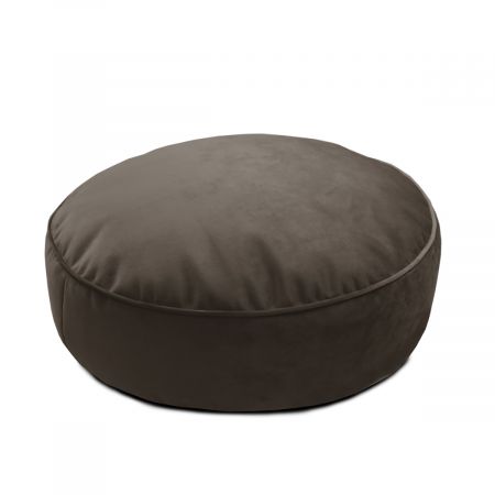 Velvet Round Floor Cushion - Mole