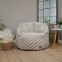 Serenity Zen Chair Beanbag - Ribbed Faux Fur  