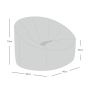 Serenity Zen Chair Beanbag - Ribbed Faux Fur  