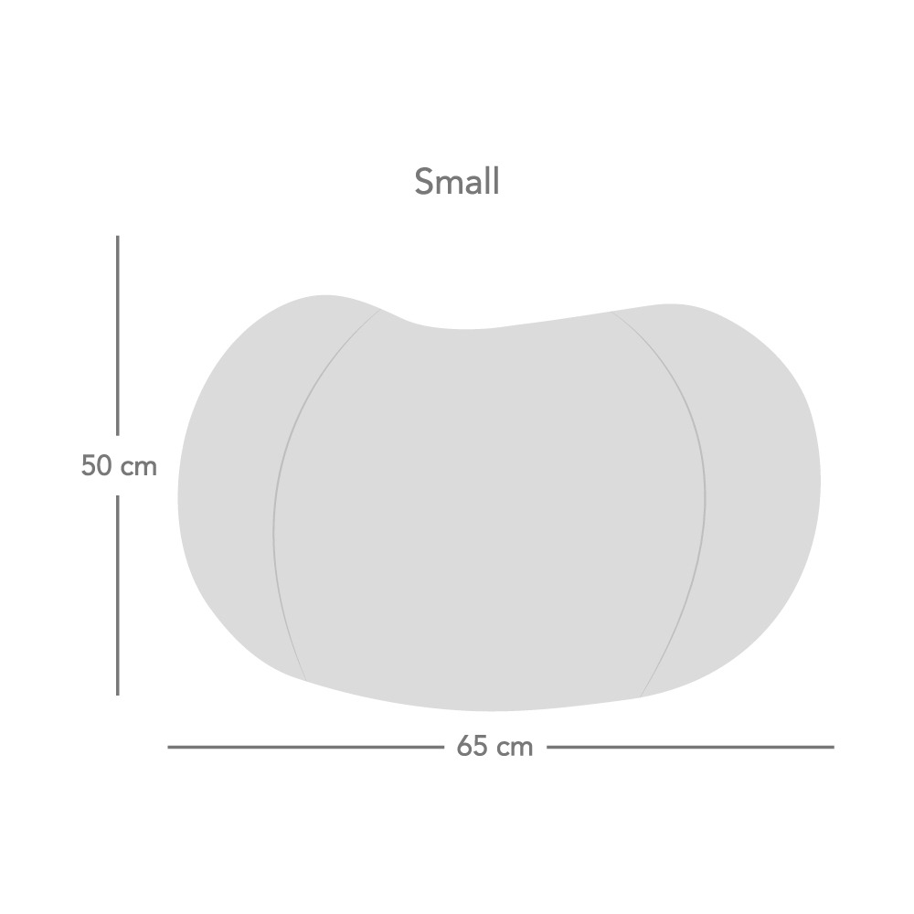 small kids beanbag dimensions image